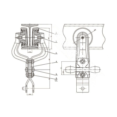 160 Die Forging Carriage Chain نوار نقاله مقاومت در حال اجرا کم