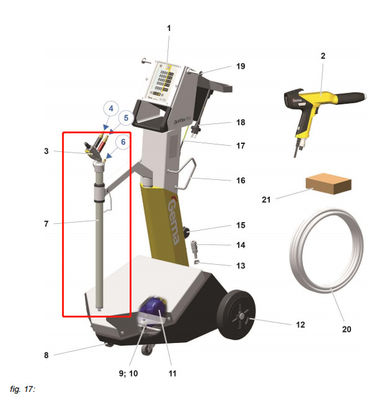 1009679 قطعات یدکی تجهیزات پوشش دهی واحد سیال‌سازی / مکش RO B