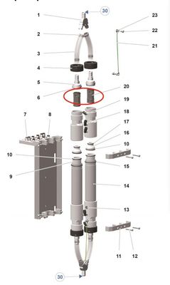 1020805 قطعات اسلحه پوشش پودری قطب فشار سیاه برای ماشین Pp07