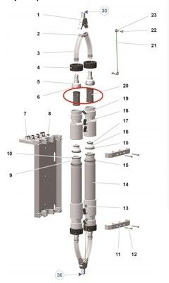 1020805 قطعات اسلحه پوشش پودری قطب فشار سیاه برای ماشین Pp07