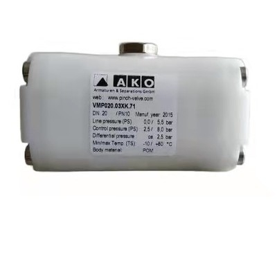antirust AKO DN20 Manual Pinch Valve VMP020.03XK.71 اتصال رزوه داخلی
