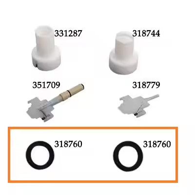 318760 PG1 فلات و گرد جت نوزل تماس حلقه پودر پوشش اسلحه قطعات معدنی با پشتیبانی سفارشی OEM