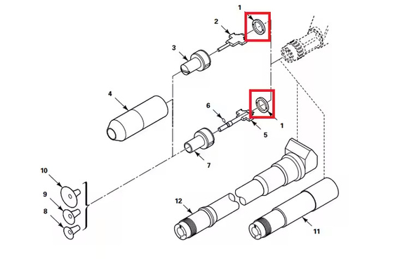 318760 PG1 فلات و گرد جت نوزل تماس حلقه پودر پوشش اسلحه قطعات معدنی با پشتیبانی سفارشی OEM