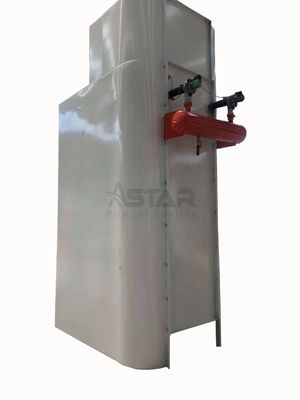 غرفه پوشش پودر کوچک دستی دستی دو فیلتر