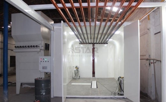 غرفه اسپری پوشش پودر دستی ورق گالوانیزه