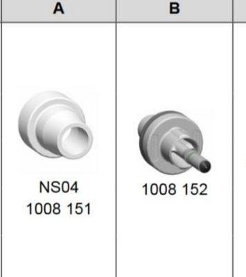 1008151 نازل تفنگ پودری NS04 برای GM03 GA03