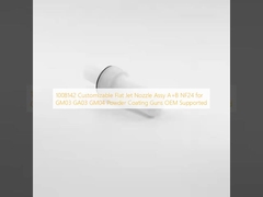 1008142 فنجان جت مسطح قابل تنظیم Assy A + B NF24 برای GM03 GA03 GM04 اسلحه های پوشش پودری OEM پشتیبانی می شود
